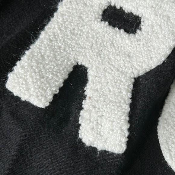 Elan Rock & Roll Denim Shacket Jacket Devan Black Snap Front Frayed Trim Small - Picture 7 of 9